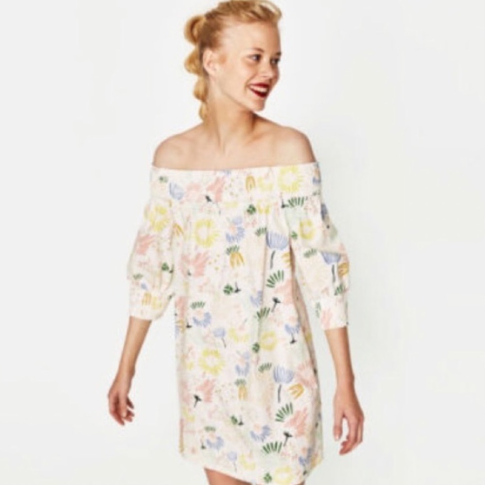 Zara || Off the shoulder dress